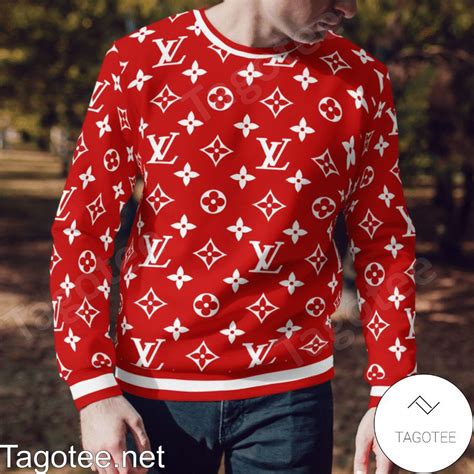 louis vuitton red sweater|louis vuitton sweater monogram.